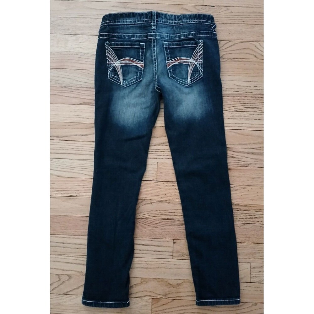 Rue 21 Women's Low Rise Skinny Denim Dark Blue Jeans 5/6 Short